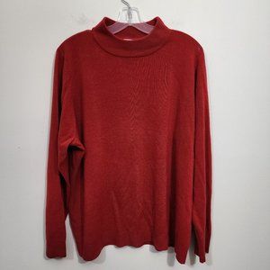 CC Hughes Vintage NWT deadstock super soft mock neck red sweater woman's size 3X